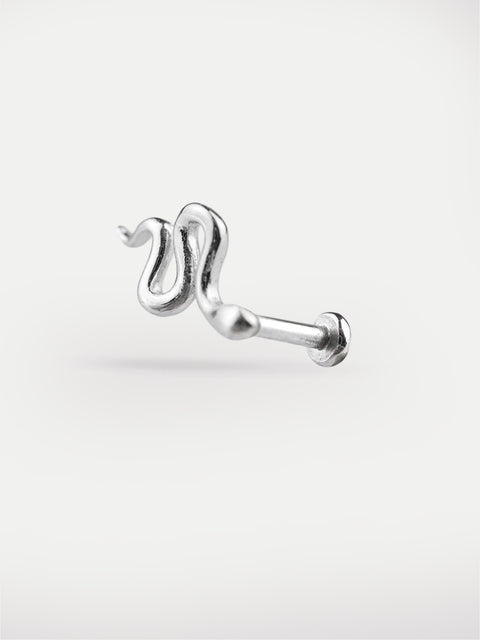 Snake Design Ear Stud 18G