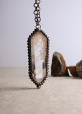 Solder Double Point Pendant | Clear Quartz-Image 1