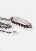 Solder Double Point Pendant | Clear Quartz-Image 3