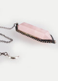 Solder Double Point Pendant | Rose Quartz-Image 3