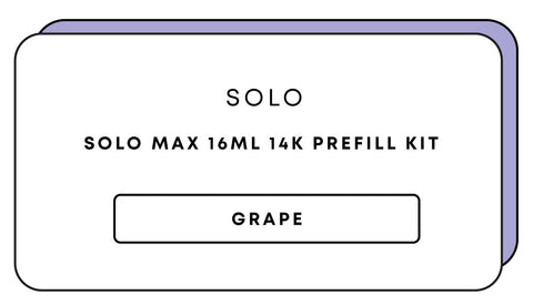 Solo Max 16mL 14k Prefill Kit