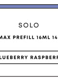 Solo Max Prefill 16mL 14k Pod | Blueberry Raspberry-Image 1