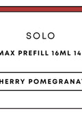 Solo Max Prefill 16mL 14k Pod | Cherry Pomegranate-Image 1