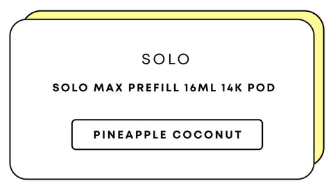 Solo Max Prefill 16mL 14k Pod
