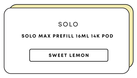 Solo Max Prefill 16mL 14k Pod