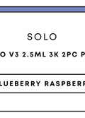 Solo V3 25mL 3k 2pc Pod | Blueberry Raspberry-Image 1