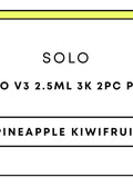 Solo V3 25mL 3k 2pc Pod | Pineapple Kiwifruit-Image 1