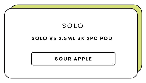 Solo V3 2.5mL 3k 2pc Pod