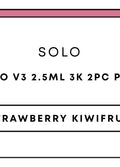 Solo V3 25mL 3k 2pc Pod | Strawberry Kiwifruit-Image 1