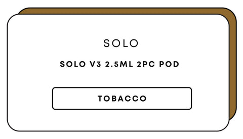 Solo V3 2.5mL 3k 2pc Pod
