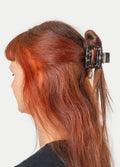 Square Eco Hair Claw | Black Coffee Spot-Image 2