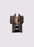 Square Eco Hair Claw | Black Coffee Spot-Image 3