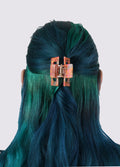 Square Eco Hair Claw | Psychedelic Citrus-Image 2