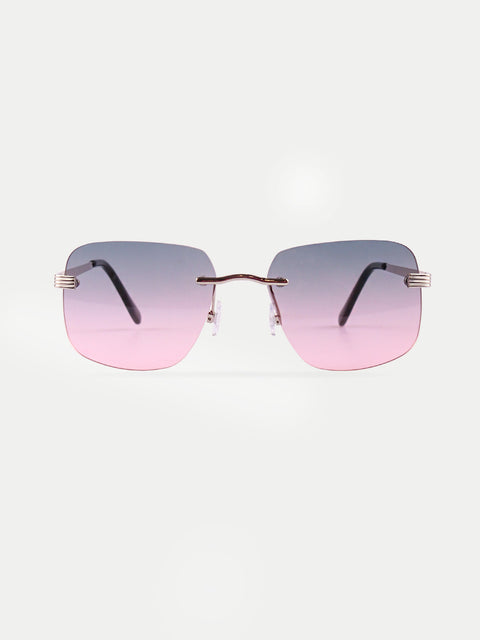 Square Rimless Sunglasses