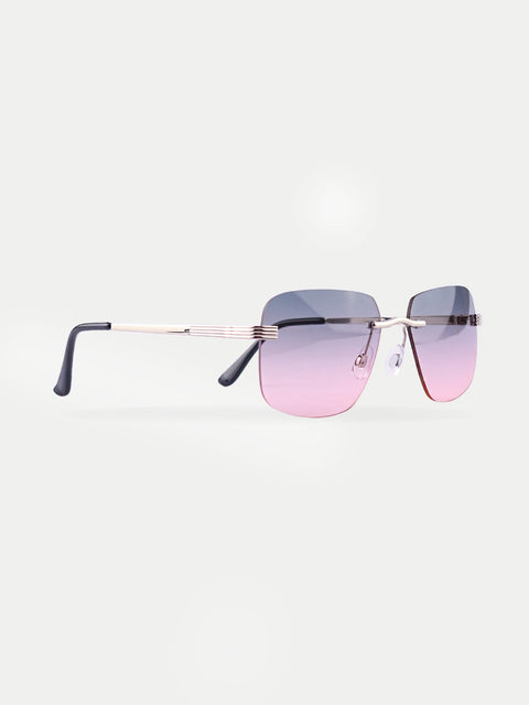Square Rimless Sunglasses
