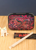 Stash Tin Printed | Purple Swirl-Image 1
