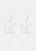 Sterling Silver Butterfly Ear Jacket Earring | Silver-Image 1