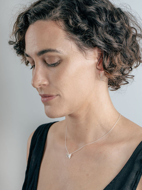 Sterling Silver Butterfly Pendant Necklace