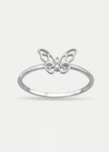 Sterling Silver Butterfly Ring | Silver-Image 1