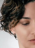 Sterling Silver Chain Link Huggie Hoops | Silver-Image 3