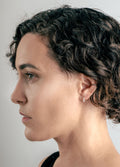 Sterling Silver Chain Link Huggie Hoops | Silver-Image 4