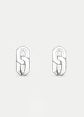 Sterling Silver Chain Stud Earrings | Silver-Image 1