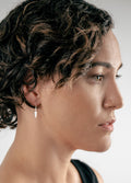Sterling Silver Feather Thread Drop Earring | Silver-Image 2