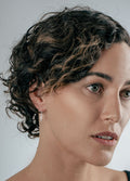 Sterling Silver Feather Thread Drop Earring | Silver-Image 3