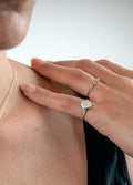 Sterling Silver Floral Signet Ring | Silver-Image 2
