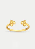 Sterling Silver Gold Plated Boho Dot Ring | Gold-Image 1