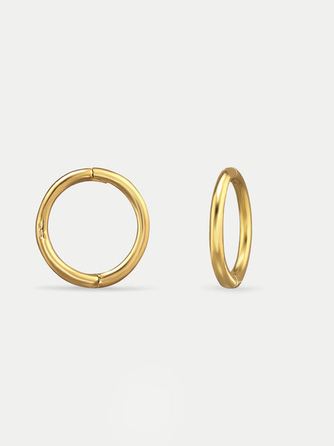 Sterling Silver Huggie Hoop Earrings