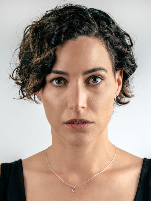 Sterling Silver Moon Pendant Necklace