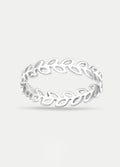 Sterling Silver Olive Band Ring | Silver-Image 1