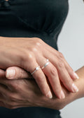 Sterling Silver Opal Dot Ring | White-Image 2