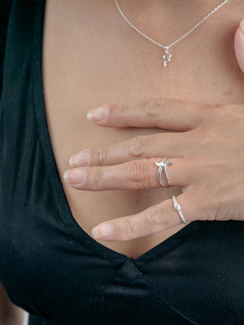 Sterling Silver Snake Ring