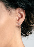 Sterling Silver Snake Stud Earrings | Silver-Image 3