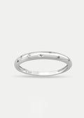 Sterling Silver Star Band Ring | Silver-Image 1