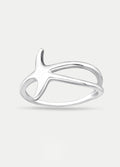 Sterling Silver Starfish Ring | Silver-Image 1