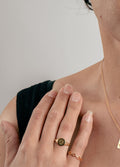 Sterling Silver Sun Medallion Ring | Gold-Image 2