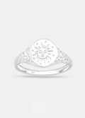 Sterling Silver Sun Medallion Ring | Silver-Image 1