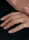 Sterling Silver Zigzag Band Ring | Silver-Image 2