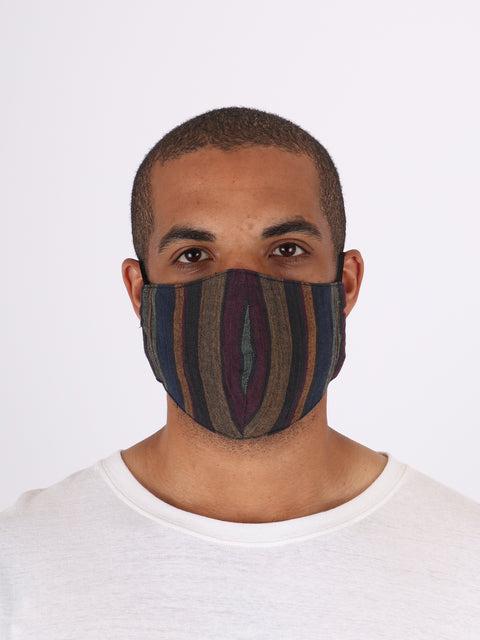 Stripe Cotton Face Mask