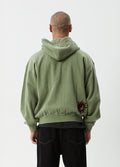 Sun Bite - Recycled Zip Hood | Oil Green-Image 3