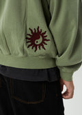 Sun Bite - Recycled Zip Hood | Oil Green-Image 4