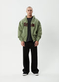 Sun Bite - Recycled Zip Hood | Oil Green-Image 5