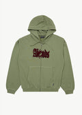 Sun Bite - Recycled Zip Hood | Oil Green-Image 6