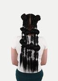 Synthetic Pre-Braided Festival Hair | Black-Image 1