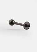 TItanium Plated Flatback Barbell 16G | Black-Image 1