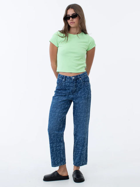 Tagged Shelby Long - Hemp Denim Wide Leg Jean