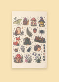 Temporary Tattoo Sheet | Forest friends-Image 1
